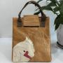 KBW555 Customised Lunch Bag Eco-friendly  Kraft Paper Outdoor Camping with Lunch Picnic Handbag Insulation Cooler Bag Waterproof