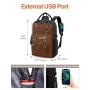 LOVEVOOK Travel Laptop Backpack Notebook Bag With USB Charging Vintage Custom Waterproof school work Laptop Backpacks For Women