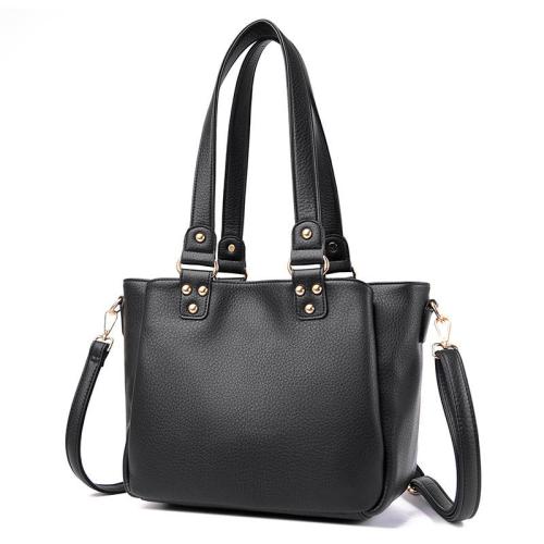 2024 new fashionable  women's handbag independent layered large capacity shoulder crossbody tote bag commuting bag leather bags