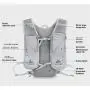 ZR926 Outdoor Nylon Running Backpack 5L Safety Reflective Sports Riding Bag Water Bag Marathon Cycling Hiking Climbing Bag