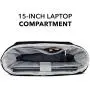 Large Smell Proof Backpack Rolling Top Backpack with Carbon Lining Scent Proof Protection