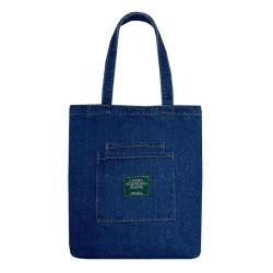 Eco-Friendly Recycled Canvas Tote Bag Custom Logo Designer Women's Denim Shoulder Bag