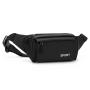 Portable Travel Large Capacity Fanny Pack Custom Print Logo PU Leather Phone Waist Bag Chest Bag Single Shoulder Bag