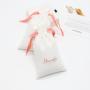 Luxury Cotton Linen Gift Skincare Product Makeup Pouch Drawstring Muslin Cotton Cosmetic Gift Bag