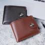 Men's Wallet Multi-card Leisure Men's Purse Short New Ticket Clip Coin Purse Double Line Card Case Money Clip Wholesale