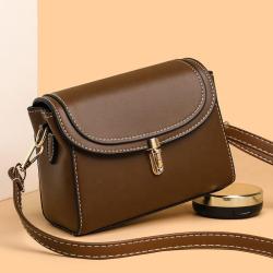 Wholesale solid color classic crossbody bag  popular woman shoulder bags leather messenger bags for lady