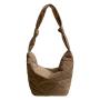 New design Embroidery nylon crossbody bag soft Knot decoration chic messenger bag Simple fashion wadding ladies shoulder bags