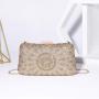 Factory wholesale sac tendance 2024 new arrival square rhinestone dinner clutch evening bags metal chain crossbody banquet bag