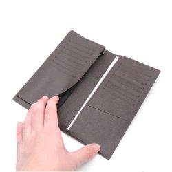 Classic Long Type Wallet For Men/Women Business Large Capacity Bag RFID Saffiano Genuine Leather Bifold Wallet