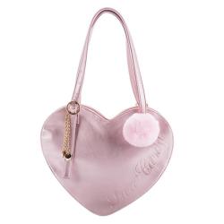 Custom ita bag heart shape ita backpack with printing convertible crossbody shoulder bag