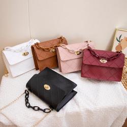 Women's handbags new 2024 bags for women wholesale lattice mobile phone bag small square handbag chain crossbody shoulder bag