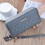 New 2021 double zipper hand purse lady's purse long fashion large capacity wallet for women