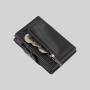 Leather Aluminum Holder Card Holder Metal Alloy Pop Up Wallet Metal Card Holder With Coin Purse