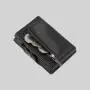 Leather Aluminum Holder Card Holder Metal Alloy Pop Up Wallet Metal Card Holder With Coin Purse