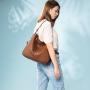 Realer 2021 Dropshipping PU leather hobo tote bags sets lady shoulder crossbody bag large capacity women purses and handbags