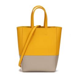 Hit Color Tote Bags For Women Genuine Leather Shoulder Bucket Bags Fashion Ladies Handbag Woman Purses  2024