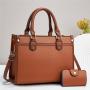 2024 Newest Luxury Fashion Ladies Handbags Trendy High Quality Canvas Women's Tote Bags With Card Bag