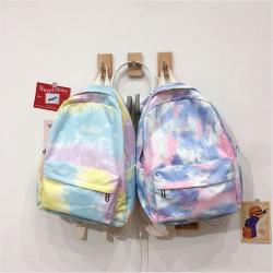 Hot product new large capacity lightweight student schoolbag women gradient nylon backpack
