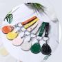 Multi Color & Shaped Optional Key Chain Embossed Crocodile Pattern Leather Elevator Door Key For Access Control