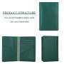 Men'S Genuine Leather Solid Bifold Wallet National Id Card Holder Wallets Rfid Anti Theft