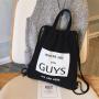 Factory Wholesale Personalized Custom Printed Logo Waxed Canvas Drawstring Backpack Bag