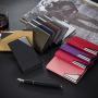 OEW113 Business Name Card Holder For Gift Custom Logo Creative Personality Metal Business Name Card Holder Credit Card ID Case