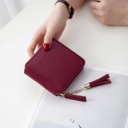 2023 new design HONGYA Custom Wholesale Minimalist Mini Small Slim Card Ladies Women Purse Wallet