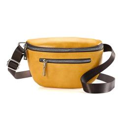2024 Custom Oiled Waxed Vegan Leather Fanny Pack Waist Bag For Fashion Women