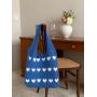 XL333 Imported Shopping Handbag Vintage Handmade Woolen Knitting Bag New Version Shoulder Bag Lightweight Ladies Tote Bag