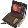 ZR332 2023 Business Men's Wallet Noble Fashion PU Zipper Change Big Money Card Bag for Father and Boyfriend