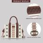 Custom Wholesale Bohemian Geometric Square Handbag Women's Classic Vintage small Long Shoulder Strap Crossbody  Canvas Bag