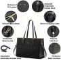 LOVEVOOK Fashion 2pcs Tote Handbag Ladies travel Shoulder Bag with clutch Purse Business Work Briefcase Laptop Bag Women
