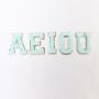 RTS Factory Wholesale DIY Custom Embroidered Patches Best Gifts Sticker Letter Patches Alphabet Chenille Patches