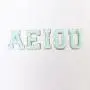 RTS Factory Wholesale DIY Custom Embroidered Patches Best Gifts Sticker Letter Patches Alphabet Chenille Patches
