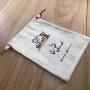 13*18 cm Logo printed Custom Cotton drawstring Pouch Bag for Promotion