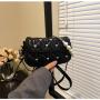 2024 fashion heart decoration ladies sling bag popular handbags pearl chain shoulder bags for woman