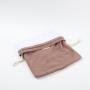 Custom Label Dust Drawstring Gauze Cotton Cloth Dust Packaging Pouch Navy Blue Cotton Gift Shoe Bag