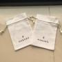 Custom Logo Recyclable Cotton Muslin Drawstring Gift Bag Eco Friendly For Jewellery  Cotton Drawstring Pouch
