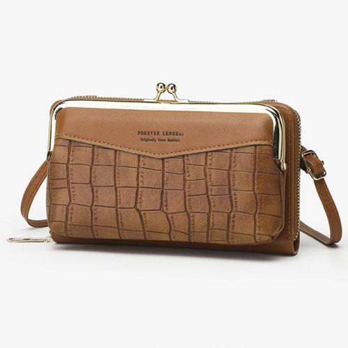 KBW618 New Women Wallet Long PU Zip Money Wallet Large Capacity Clutch Bag Diamond Grid Soft Leather Fashion Mobile Phone Wallet