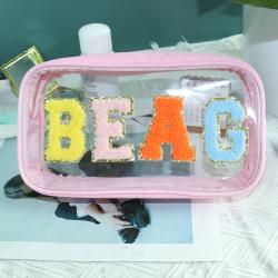 Lipstick Case Vanity Bag 4 Size Clear Transparent Cosmetic PVC Pouch  Packaging Custom Square Toiletry Wash Cosmetic Bag