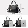 Oem Supplier Custom Logo Leather Handbag 3pcs Set Hand Bag For Ladies