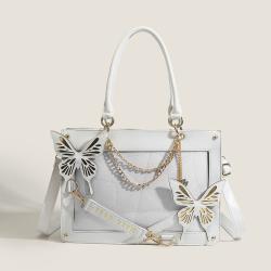 Fashion Shoulder Tote Ita Bag Designer Custom Clear Window Ita Bag for Pin Display