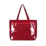 new fashion trend custom design ita bag canvas clear window bag accept sample handbag for ladies