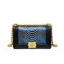 2024 Custom Snake Genuine Leather Sling Bag For Women Luxury Crossbody Chain