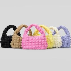 2024 Custom Quilted Wrinkle Shoulder Hobo Bag For Women Dumpling Design