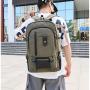 KBW553 New Men Simple Fashion Shoulder Bag Leisure Travel Canvas Backpack Large Capacity Student Schoolbag