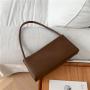 wholesale handbags Fashion plain design PU leather shoulder bag for women Simple South Korean style hand bags ladies luxury