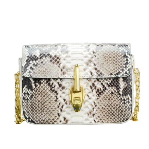 OEM ODM New Arrival Sac A Main Luxury Women Real Genuine Exotic Snake Skin Leather Crossbody Chain Shoulder Bags Handbags
