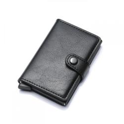 ZF327 RFID Anti-theft Brush Carbon Fiber Men Wallet Card Case Short Multifunctional Money Clip Daily Convenient