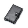ZF327 RFID Anti-theft Brush Carbon Fiber Men Wallet Card Case Short Multifunctional Money Clip Daily Convenient